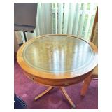 Mersman Round leather top table