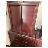 2 filing cabinets and credenza