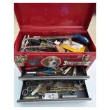 Craftsman tool box with miscellaneous tools