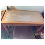 Glass top desk