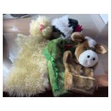 Hand puppets as shown