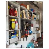 Garage wall contents as shown. Wall shelf unit not included, just contents