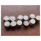 113 90% silver Roosevelt dimes pre 1965