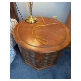 Round storage coffee table