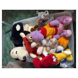 Tote of stuffed animals