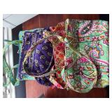 4 Vera Bradley purses as shown
