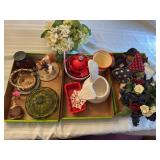 3 flats of miscellaneous household items as shown