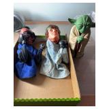 Pop culture items. Rocky, Mr. T, Yoda