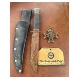 Old knife and Pure Oil piece