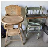 Old high chairs