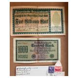 Currency with letter