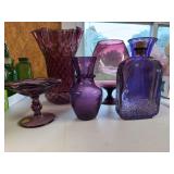 Purple or amethyst glass