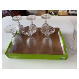 7 Shannon crystal goblets