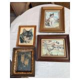 4 framed artwork
