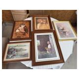 5 art prints as shown