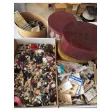 Large amount of buttons and nesting boxes