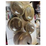Aluminum serving pieces, most “Guardian Services”