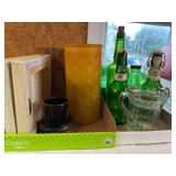 2 flats of miscellaneous and glassware