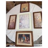 5 framed art prints