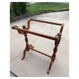 Oak quilt rack