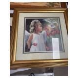 4 framed prints 1 baby print