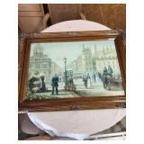 Large framed oil on canvas