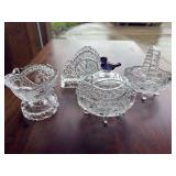 Lot of Hofbauer byrdes lead crystal items as shown.