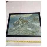 Western framed art print
