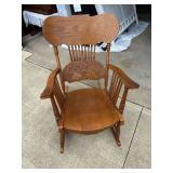 Oak rocking chair