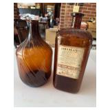 Antique apothecary bottles