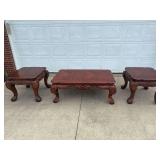 Coffee table and 2 end tables