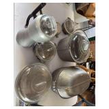 Aluminum serving pieces, most “Guardian Services”