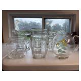 Glass pitchers as shown