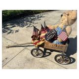 Americana wagon with bear