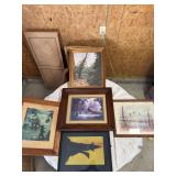 5 framed wilderness prints