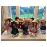 Porcelain dolls as shown