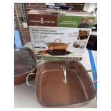 Large lot of copper chef pots and pans, etc