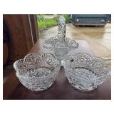 Lot of Hofbauer byrdes lead crystal items as shown.