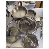 Set of Frankoma pots and pans