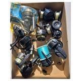 Flat fishing reels