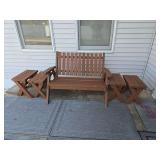 Wood porch furniture