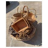 Large lot of baskets