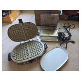 Vintage waffle maker and sandwich press