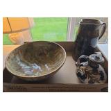 Flat of stoneware