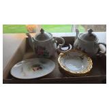 Tea pots and china
