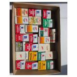 Flat of vintage tin seasoning containers