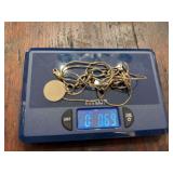 Sterling necklace and bracelet. Approximately .69 ounce