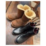 Used women’s size 6 boots including Tommy Hilfiger and UGGs. Assorted footwear group with visible wear from use.