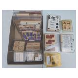 Flat of scrapbooking stamps as shown. Assorted crafting and scrapbooking stamp group with decorative designs suitable for card making, journaling, paper crafts, and creative projects.