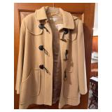 Larry Levine camel hair blend coat made in Guatamala